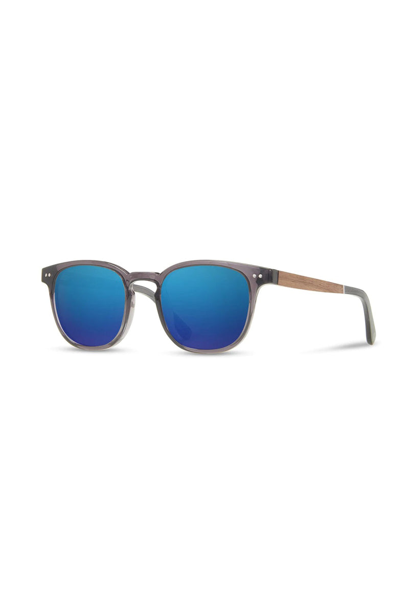 Shwood - CAMP Topo - Fog // Walnut - HD Plus Polarized Blue Flash