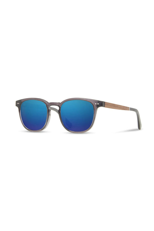 Shwood - CAMP Topo - Fog // Walnut - HD Plus Polarized Blue Flash