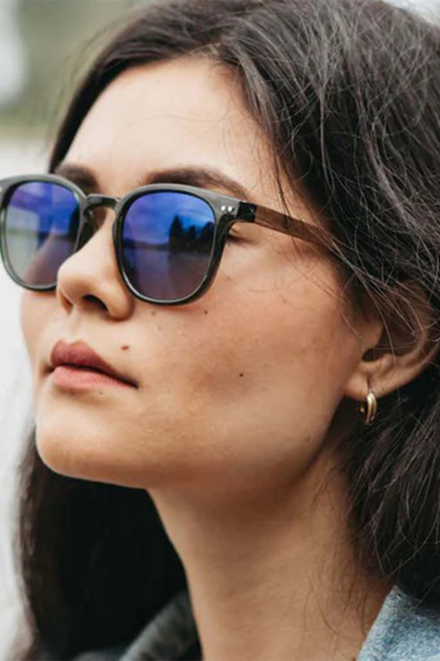 Shwood - CAMP Topo - Fog // Walnut - HD Plus Polarized Blue Flash