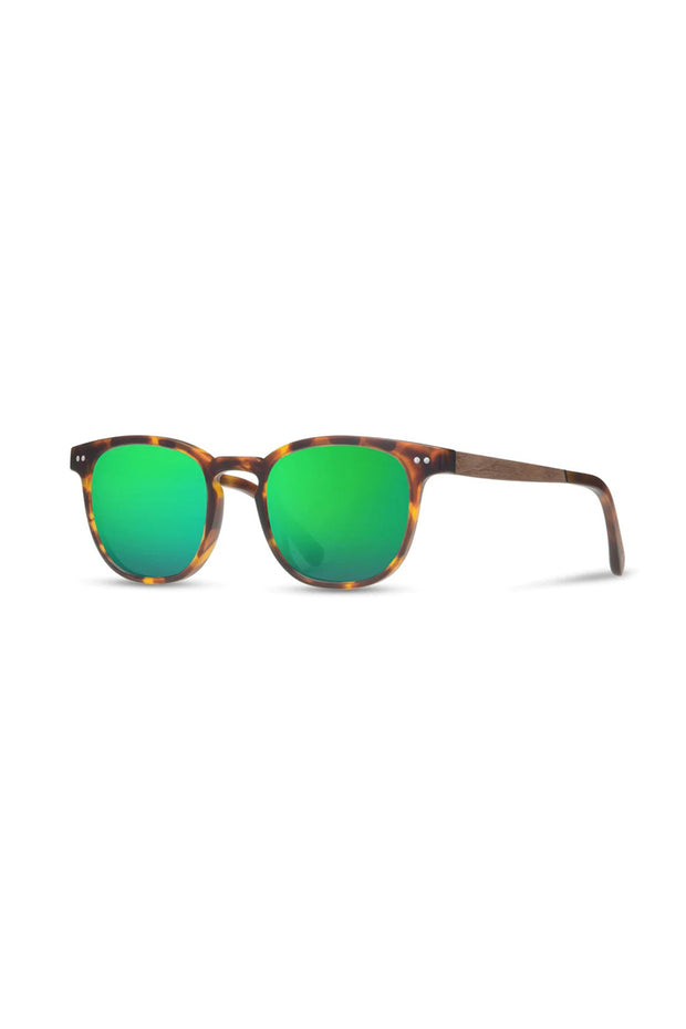 Shwood - CAMP Topo - Matte Tortoise // Walnut - HD Plus Polarized Green Flash