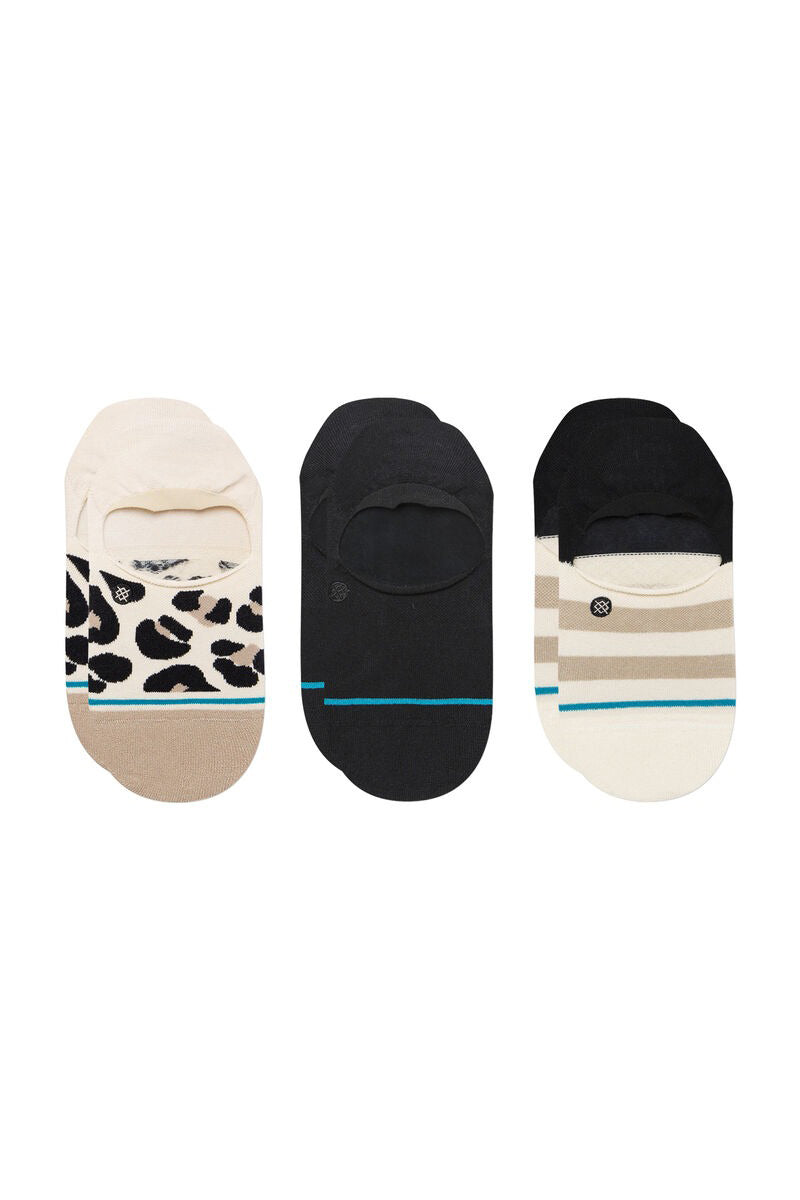 Stance - Stance Cotton No Show Socks - 3 Pack in Spot On - Leopard