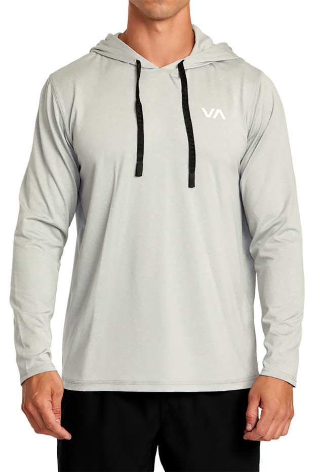 RVCA - C-ABLE Pullover Hoodie in Light Heather Grey
