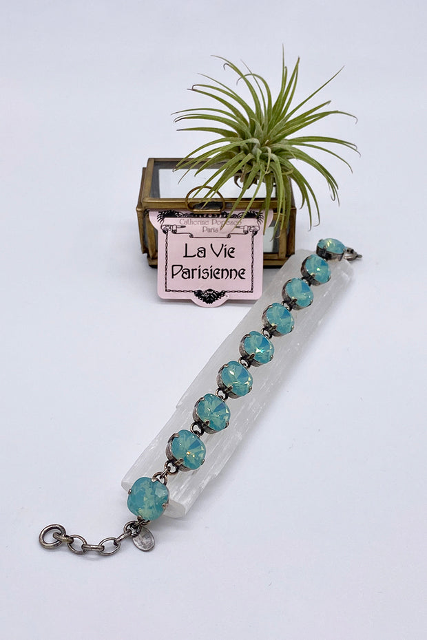 La Vie Parisienne - Swarovski Crystal Bracelet - Blue Lagoon