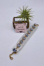 La Vie Parisienne - Swarovski Crystal Bracelet - Blue Shade