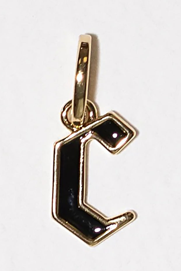 MIRANDA FRYE - Enamel Initial Charm with Sophie Chain in "Gold" - C