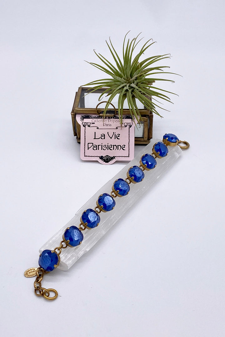 La Vie Parisienne - Swarovski Crystal Bracelet - Capri Blue