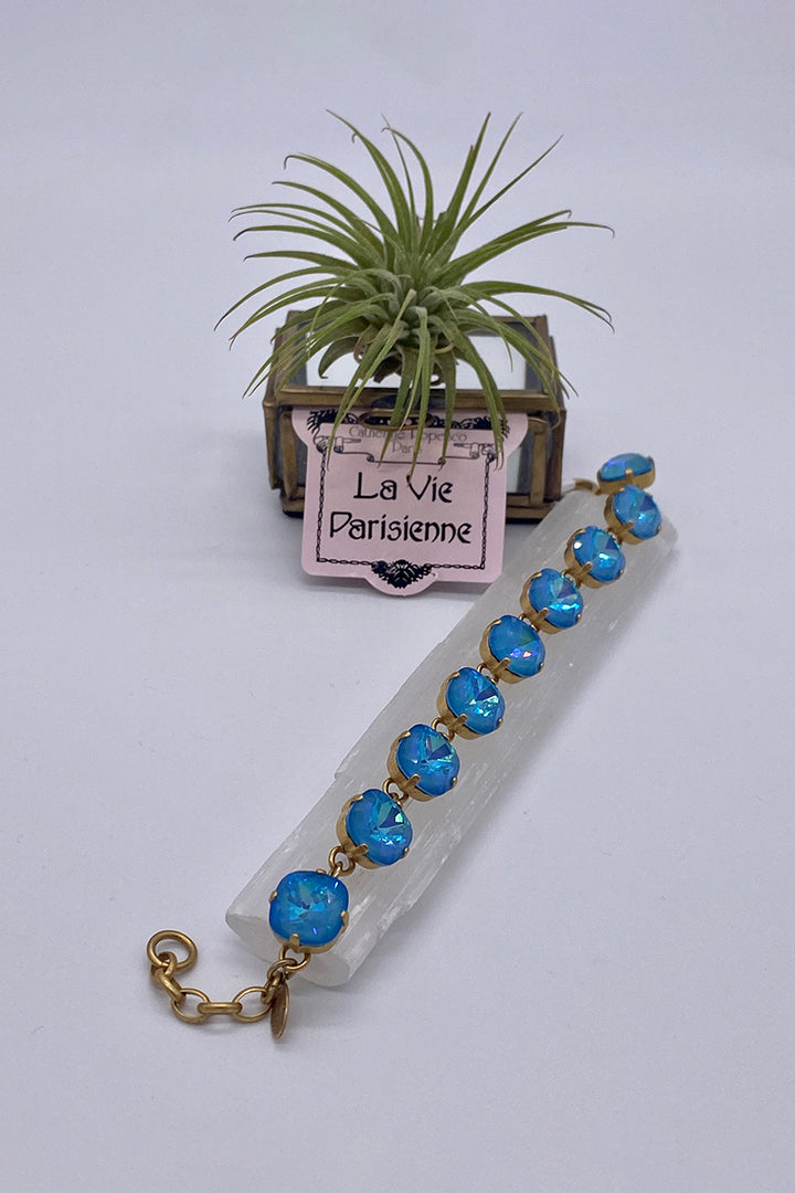 La Vie Parisienne - Swarovski Crystal Bracelet - Caribbean Blue Opal