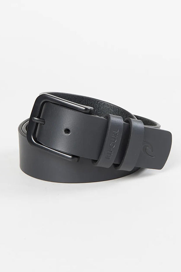 Rip Curl - Cut Down Leather Belt in "Black"