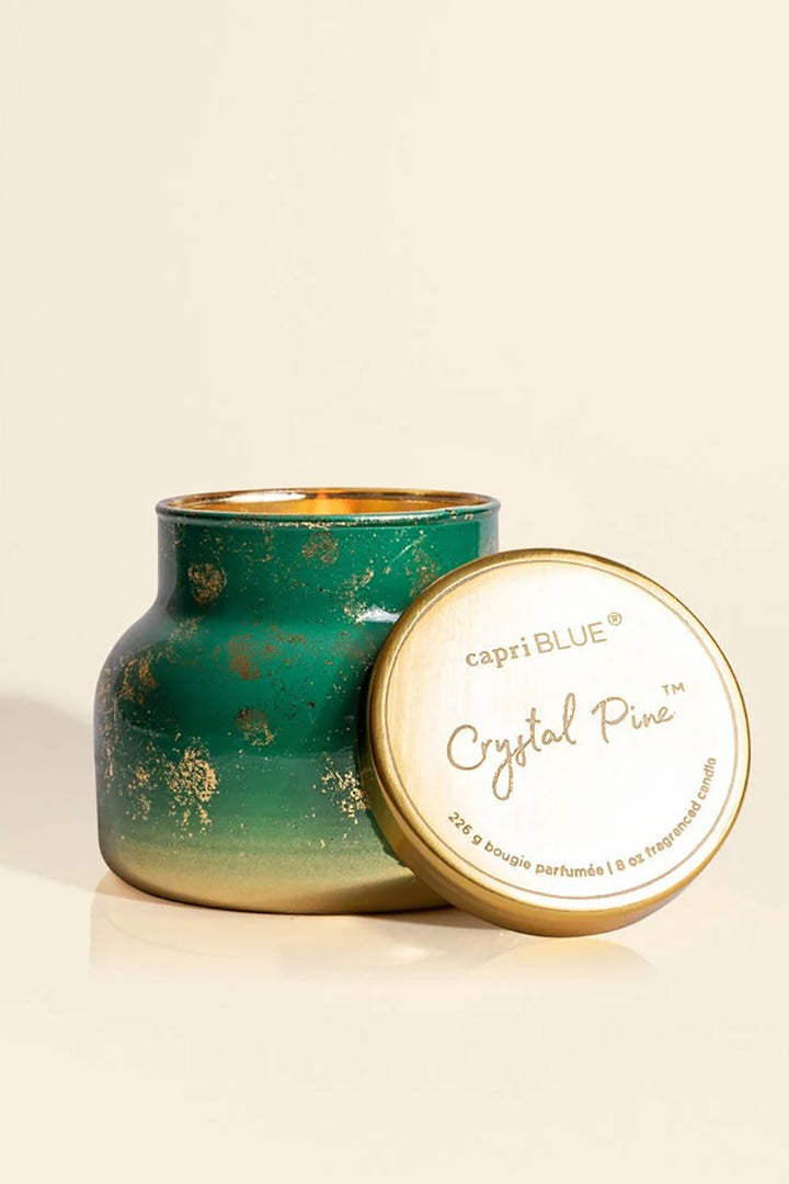 capri BLUE - Crystal Pine Glimmer Signature Jar, 19 oz