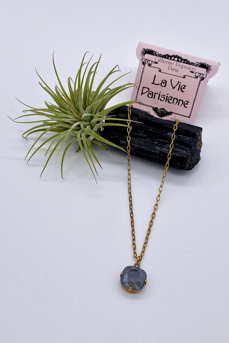 La Vie Parisienne - Swarovski Crystal Necklace - Crystal Satin Fog