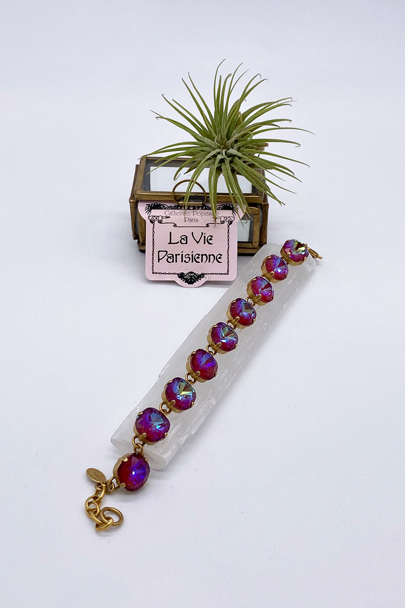 La Vie Parisienne - Swarovski Crystal Bracelet - Cyclamen Opal