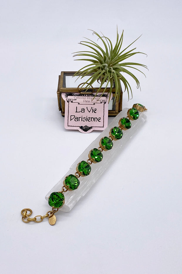 La Vie Parisienne - Swarovski Crystal Bracelet - Emerald
