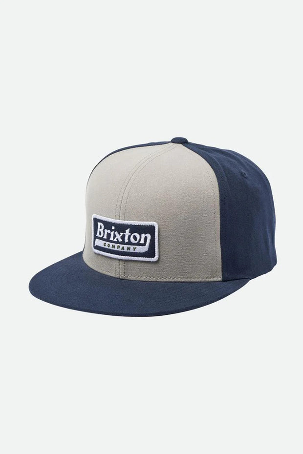 Brixton - Steadfast HP Snapback in Washed Navy/Grey