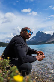 I-SEA - V Lander in "Black Soft Touch Rubber / Mirror Polarized"