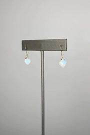 Tree Myriah - Mini Leaf Earrings with Moonstone