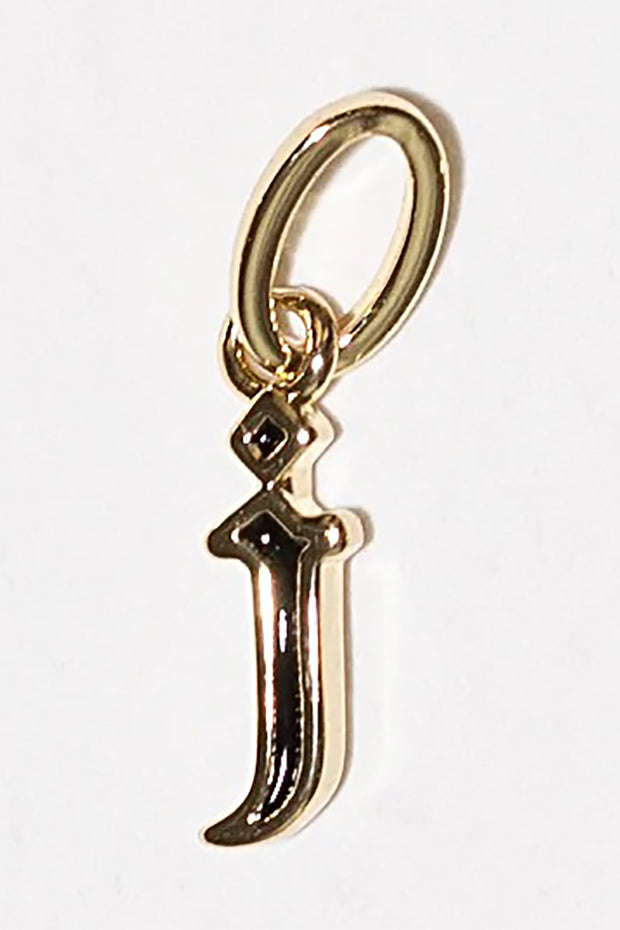 MIRANDA FRYE - Enamel Initial Charm with Sophie Chain in "Gold" - J