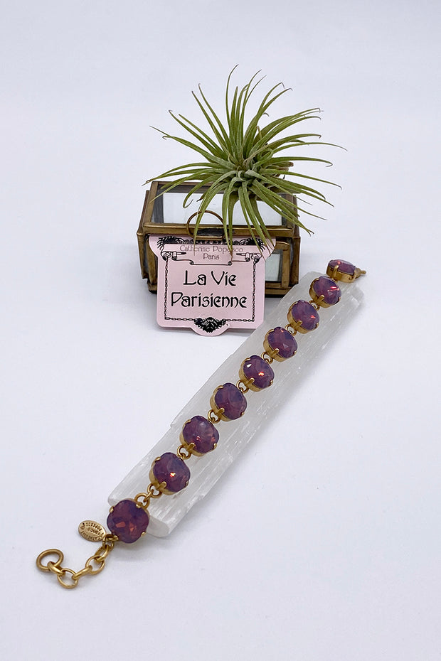 La Vie Parisienne - Swarovski Crystal Bracelet - Lavender Opal
