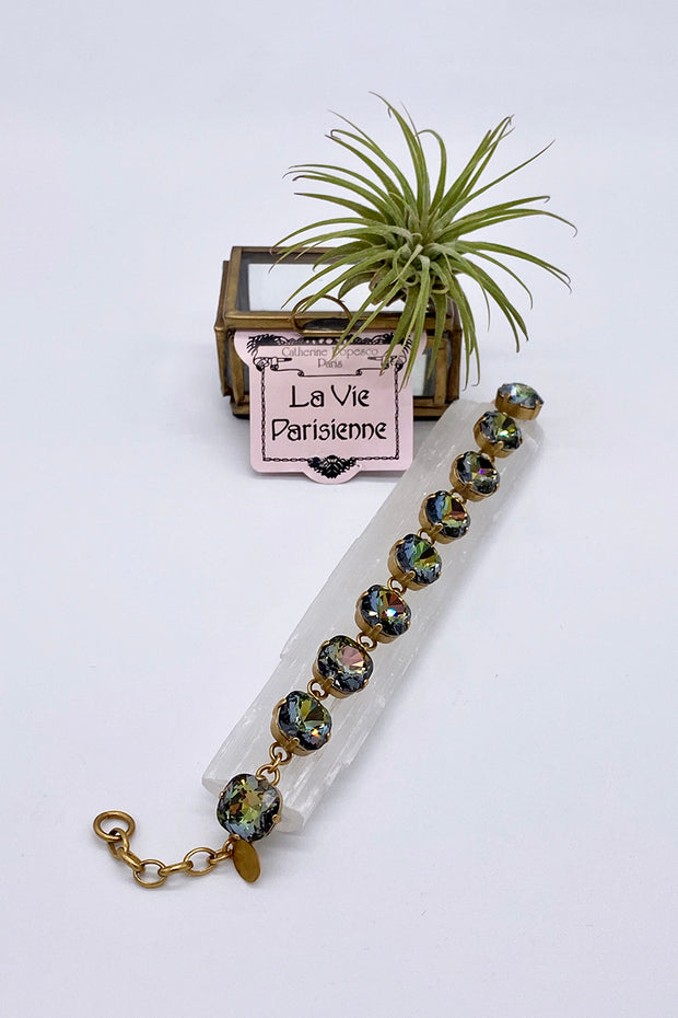 La Vie Parisienne - Swarovski Crystal Bracelet - Ocean Green