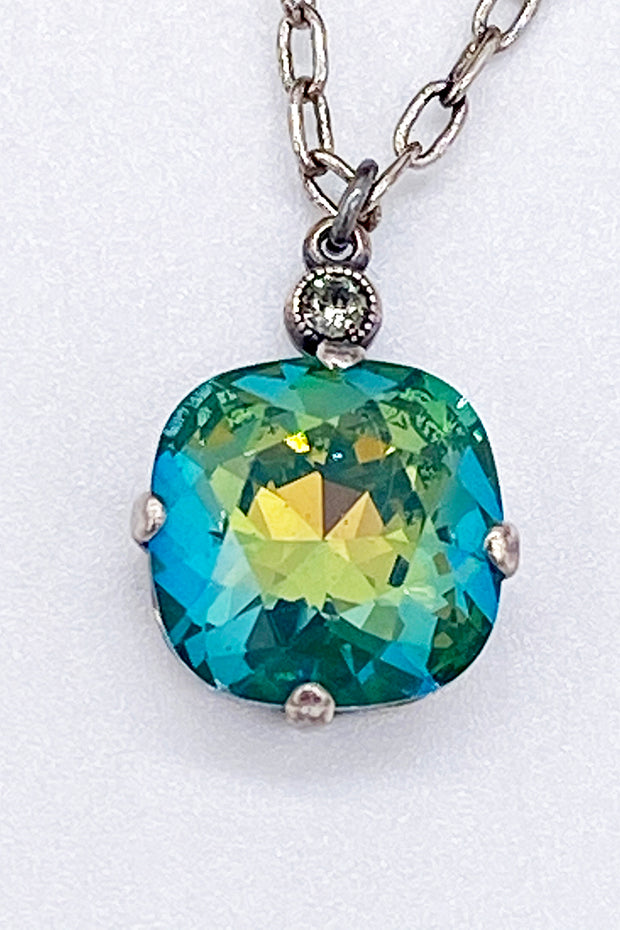 La Vie Parisienne - Swarovski Crystal Necklace - Ocean Green