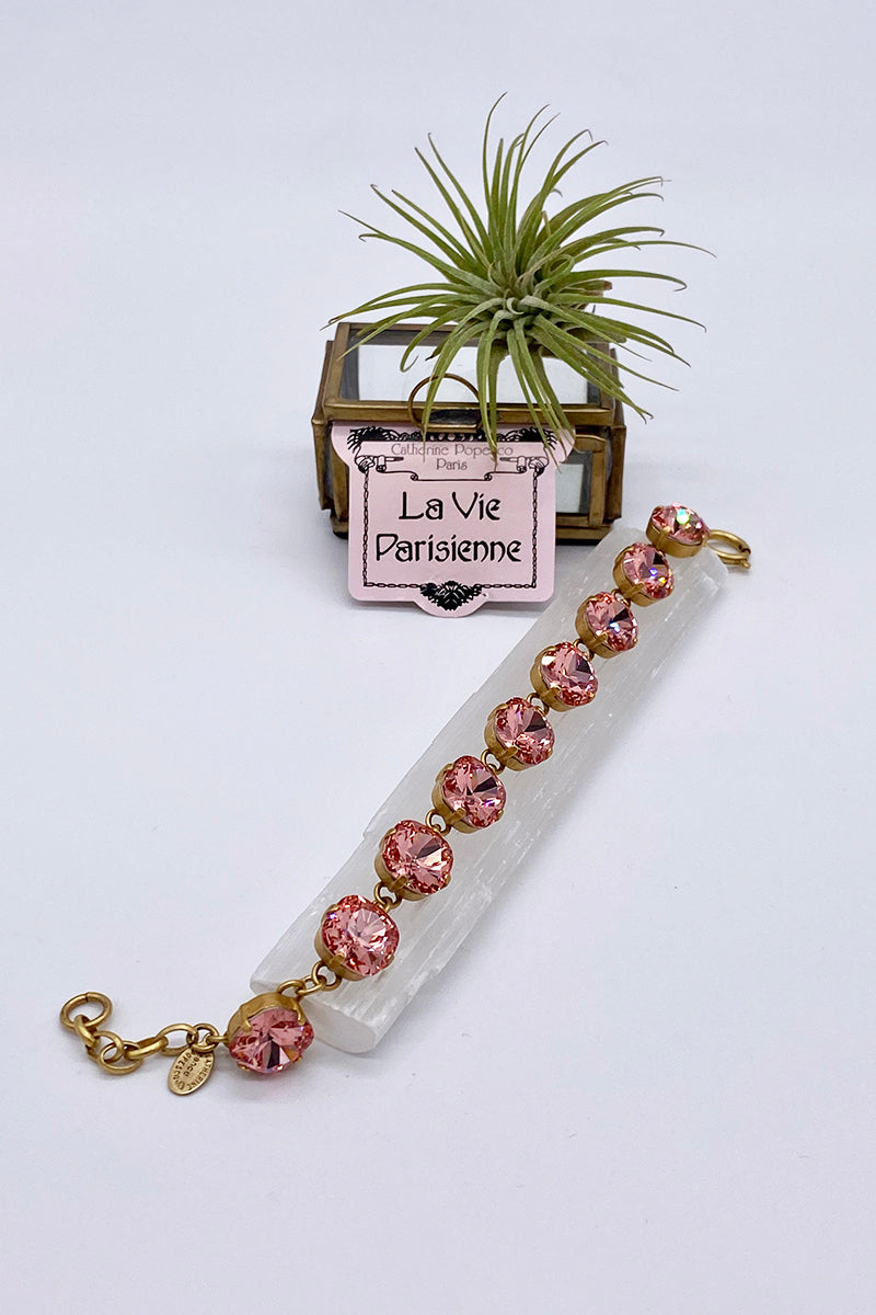La Vie Parisienne - Swarovski Crystal Bracelet - Peach