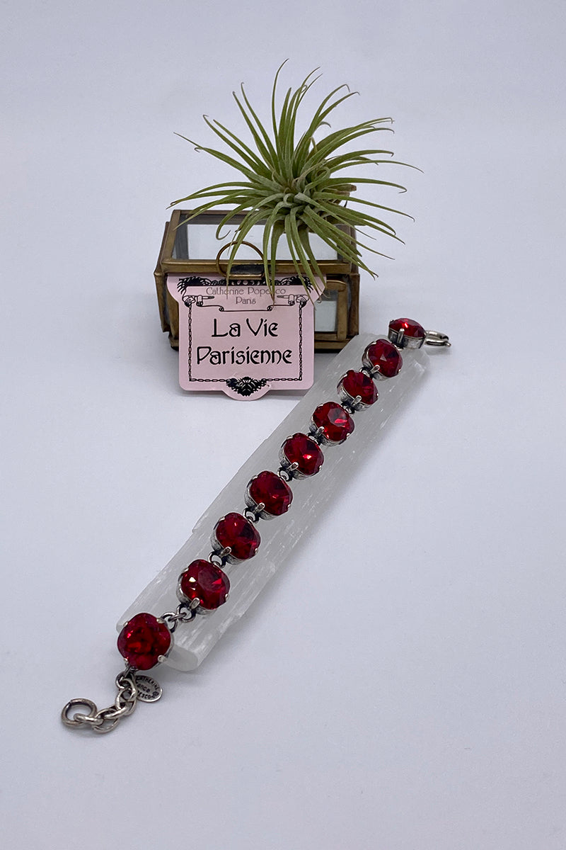 La Vie Parisienne - Swarovski Crystal Bracelet - Ruby