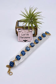 La Vie Parisienne - Swarovski Crystal Bracelet - Sapphire