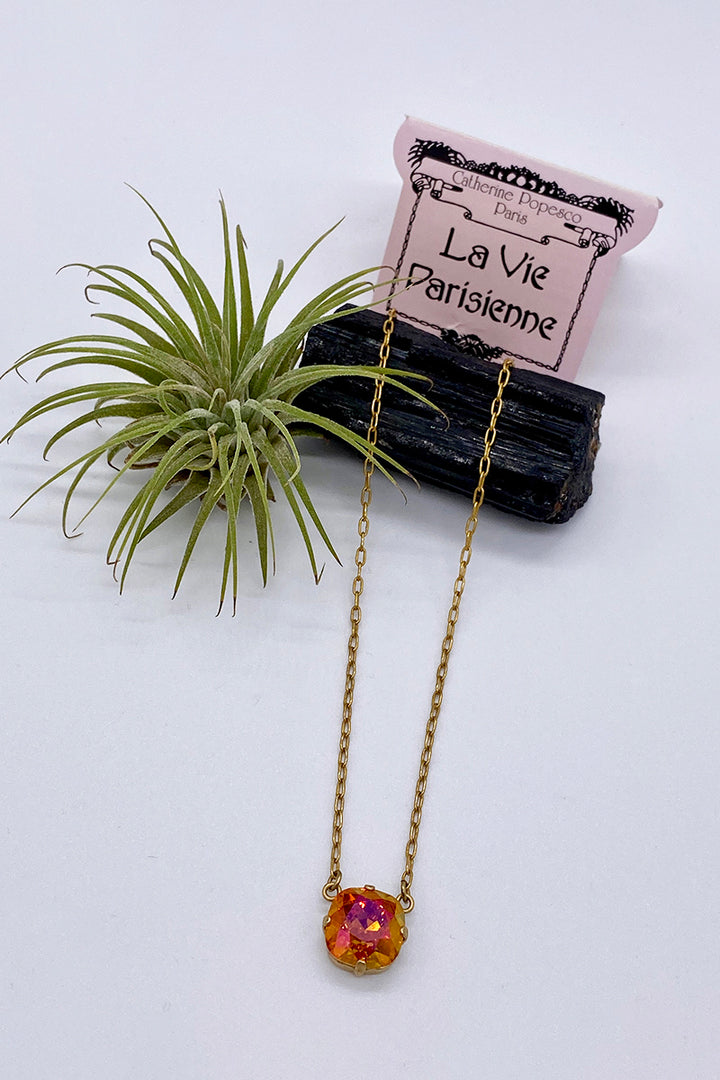 La Vie Parisienne - Swarovski Crystal Necklace Double Hung - Sun