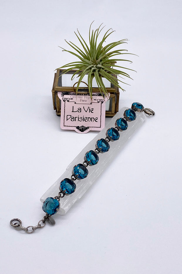 La Vie Parisienne - Swarovski Crystal Bracelet - Teal