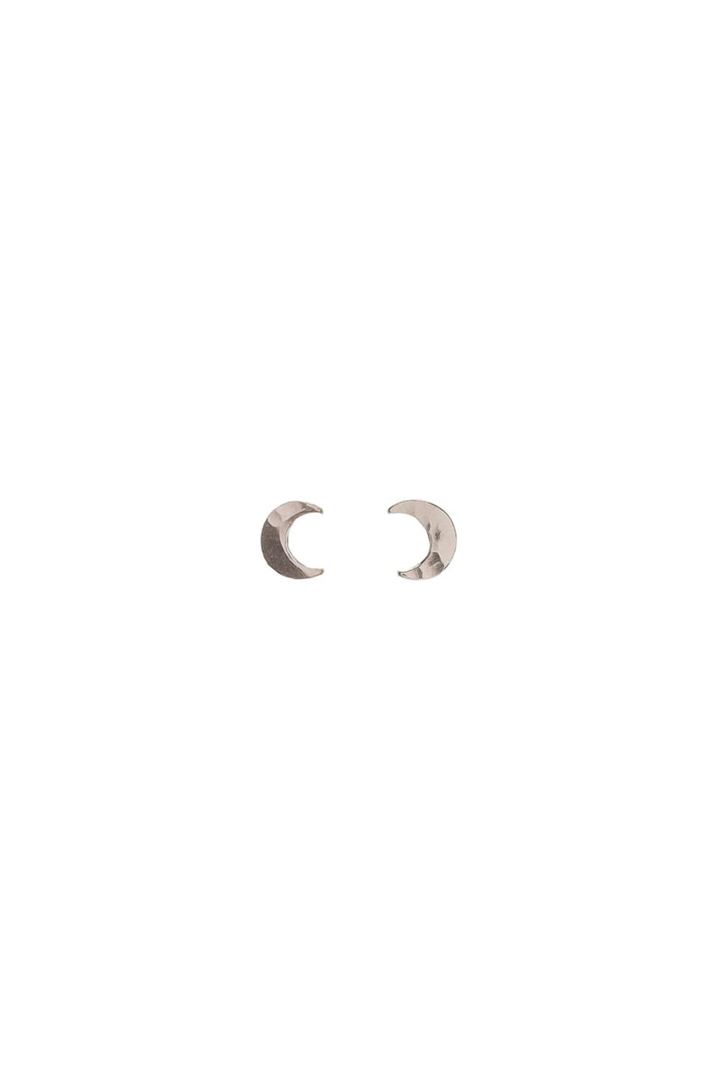 Kenda Kist - Tiny Moon Studs in Silver