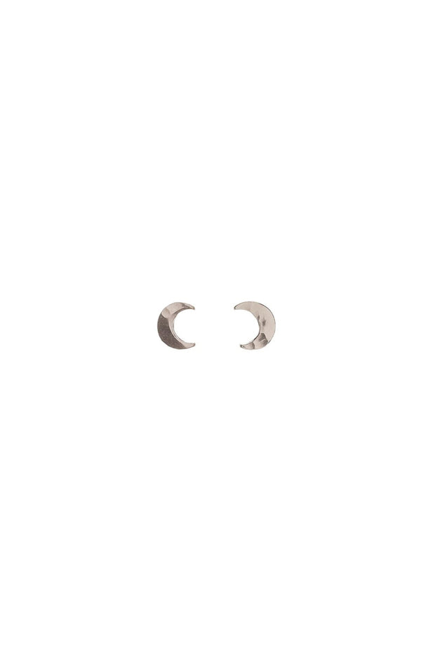 Kenda Kist - Tiny Moon Studs in Silver