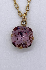 La Vie Parisienne - Swarovski Crystal Necklace - Vintage Pink