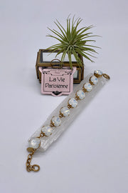 La Vie Parisienne - Swarovski Crystal Bracelet - White Opal
