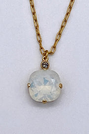 La Vie Parisienne - Swarovski Crystal Necklace Double Hung - White Opal
